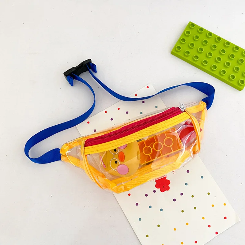 Kids Mini Waist Bag PVC Fanny Pack for Kids Girl Chest Belt Bag Boy Toddler Coin Purse Clear Crossbody Bags