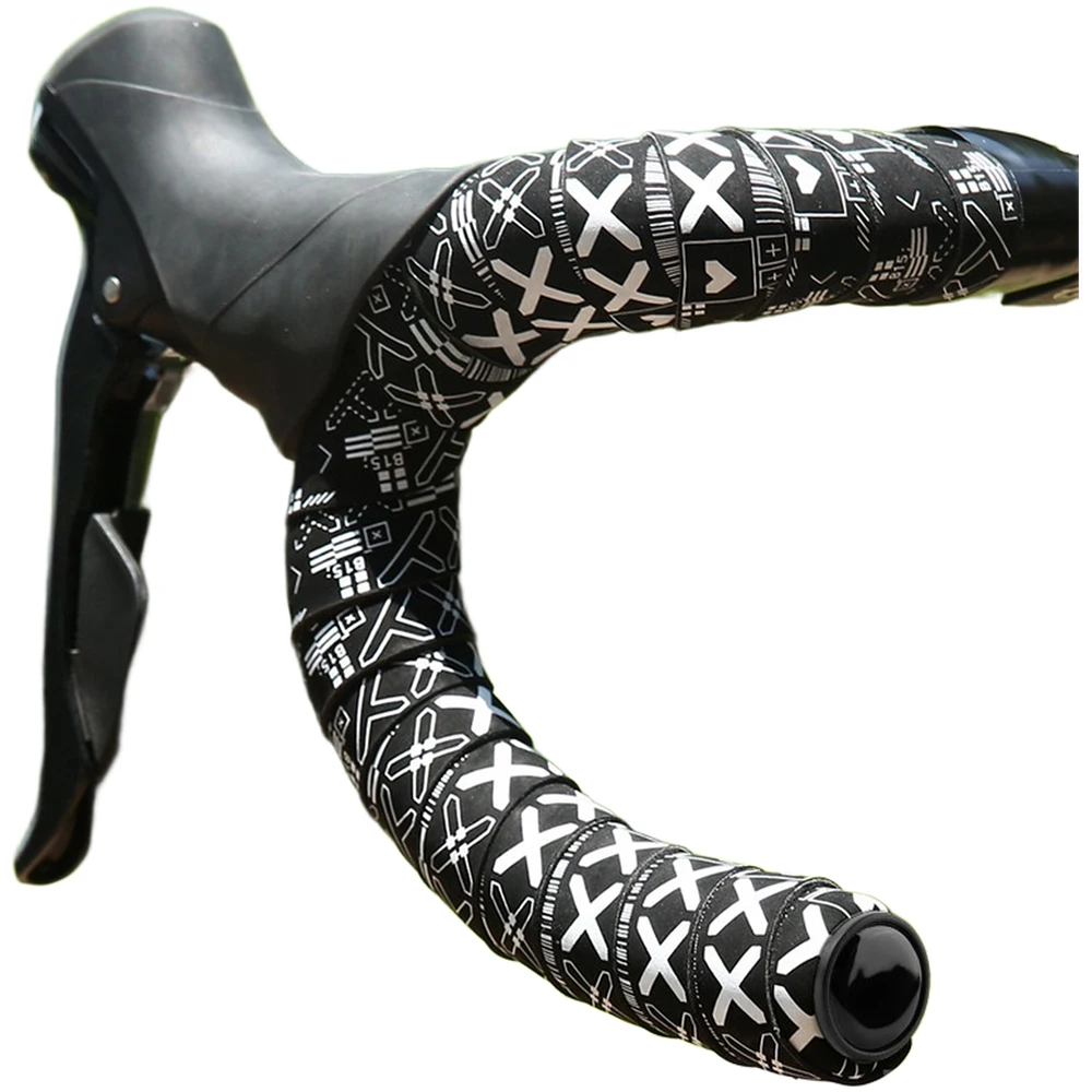 bike handlebar tape combining velour texture and EVA density to manage vibration and improve steering precision