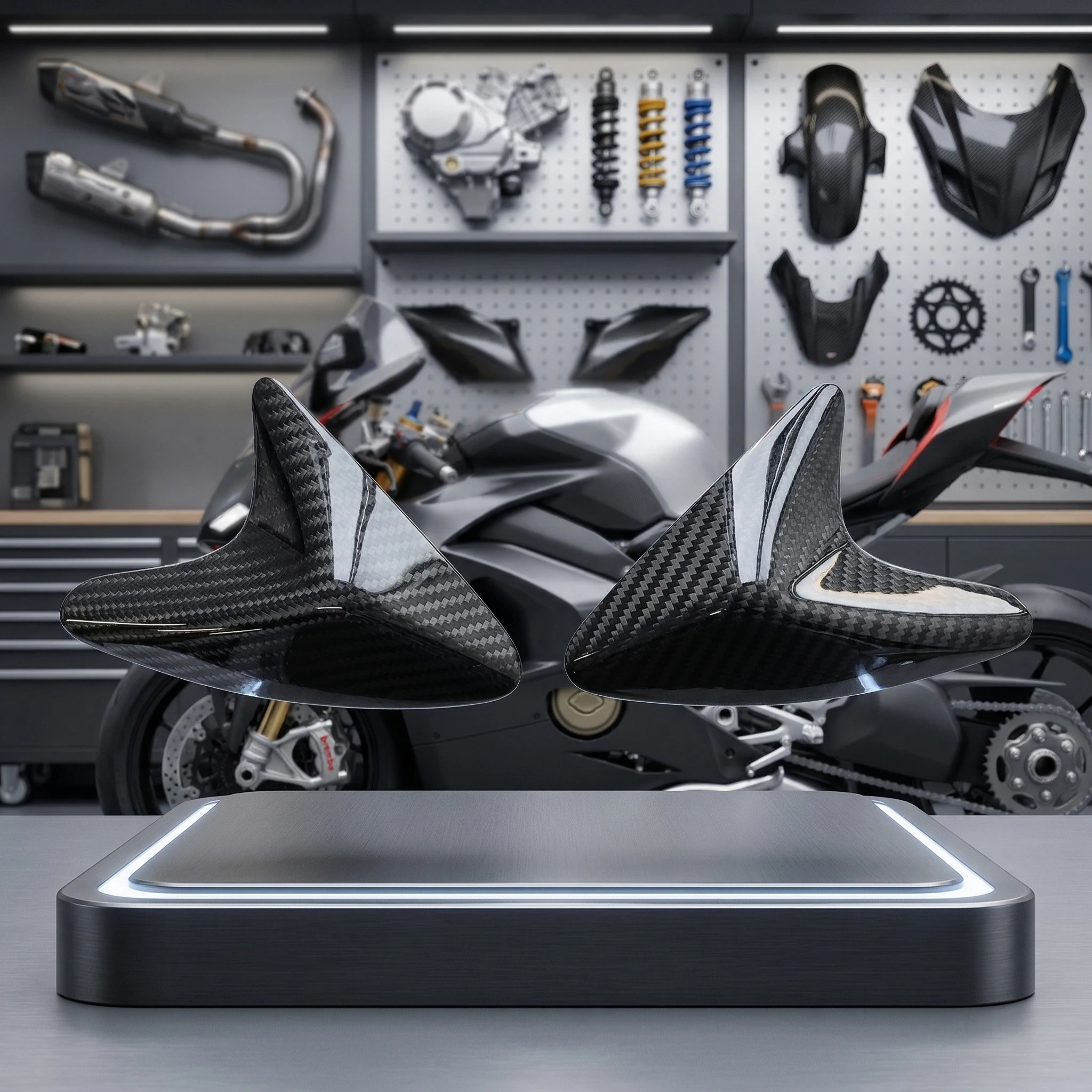 

For Kawasaki Ninja 400 2020-2024 Carbon Fiber Fuel Tank Cover Protection Motorcycle Accessory for Enhanced Riding Safety