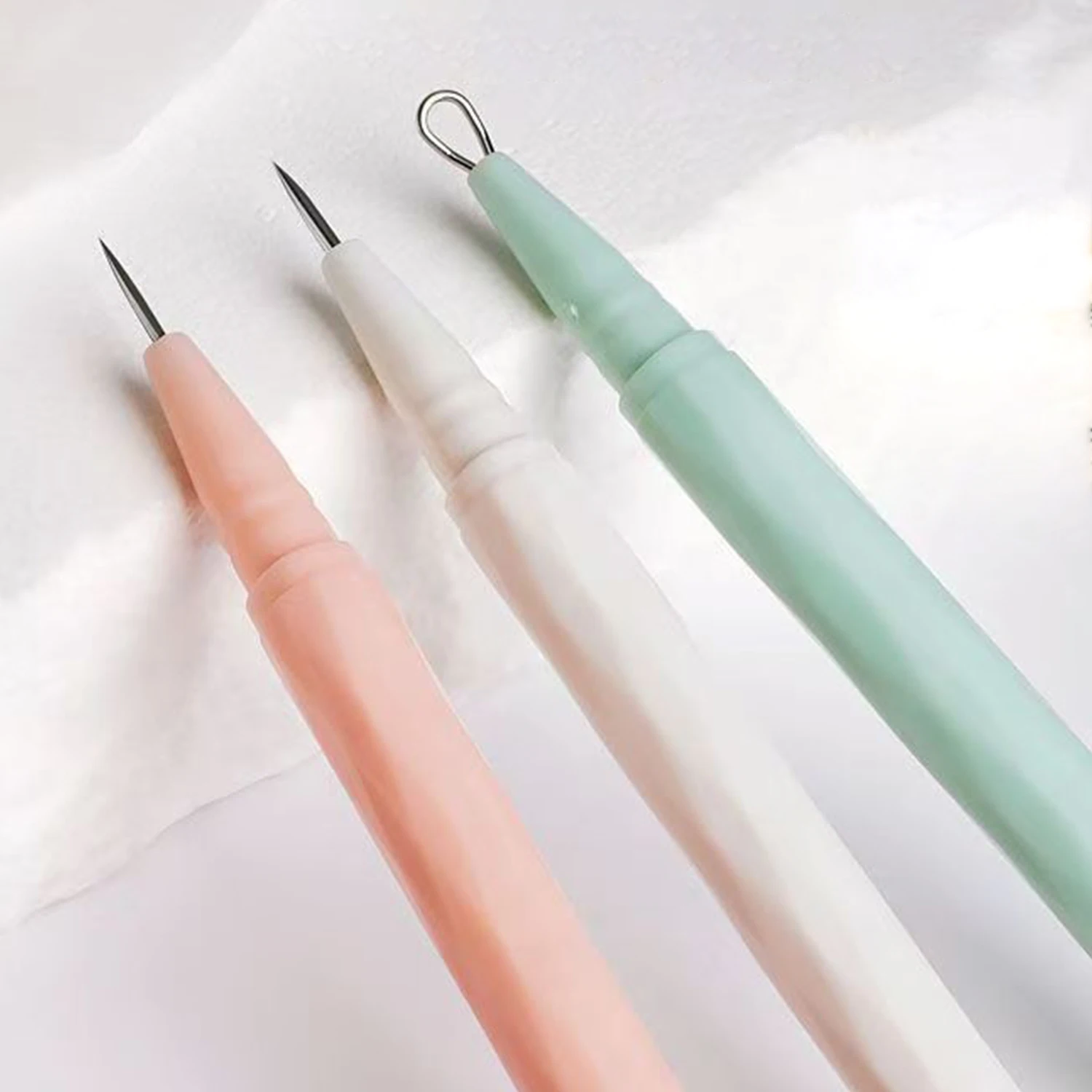 مزدوج الرؤوس السوداء حب الشباب بثرة الإبر العيب Comedone النازع مزيل الفولاذ المقاوم للصدأ التنظيف العميق المسام أدوات العناية بالبشرة