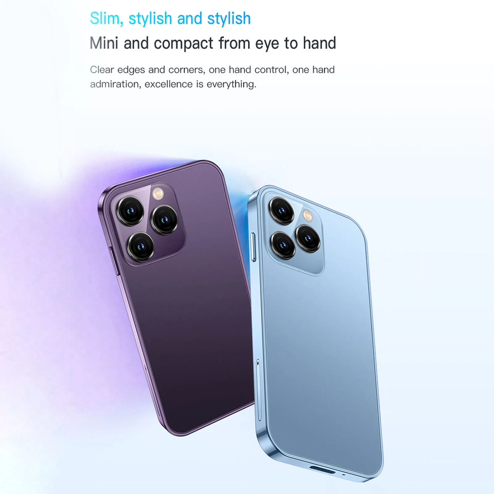 هاتف ذكي SOYES XS15 Mini 3G 3in WiFi 2GB 16GB كاميرا زجاجية ثلاثية الأبعاد رفيعة عالية الدقة بشريحتين