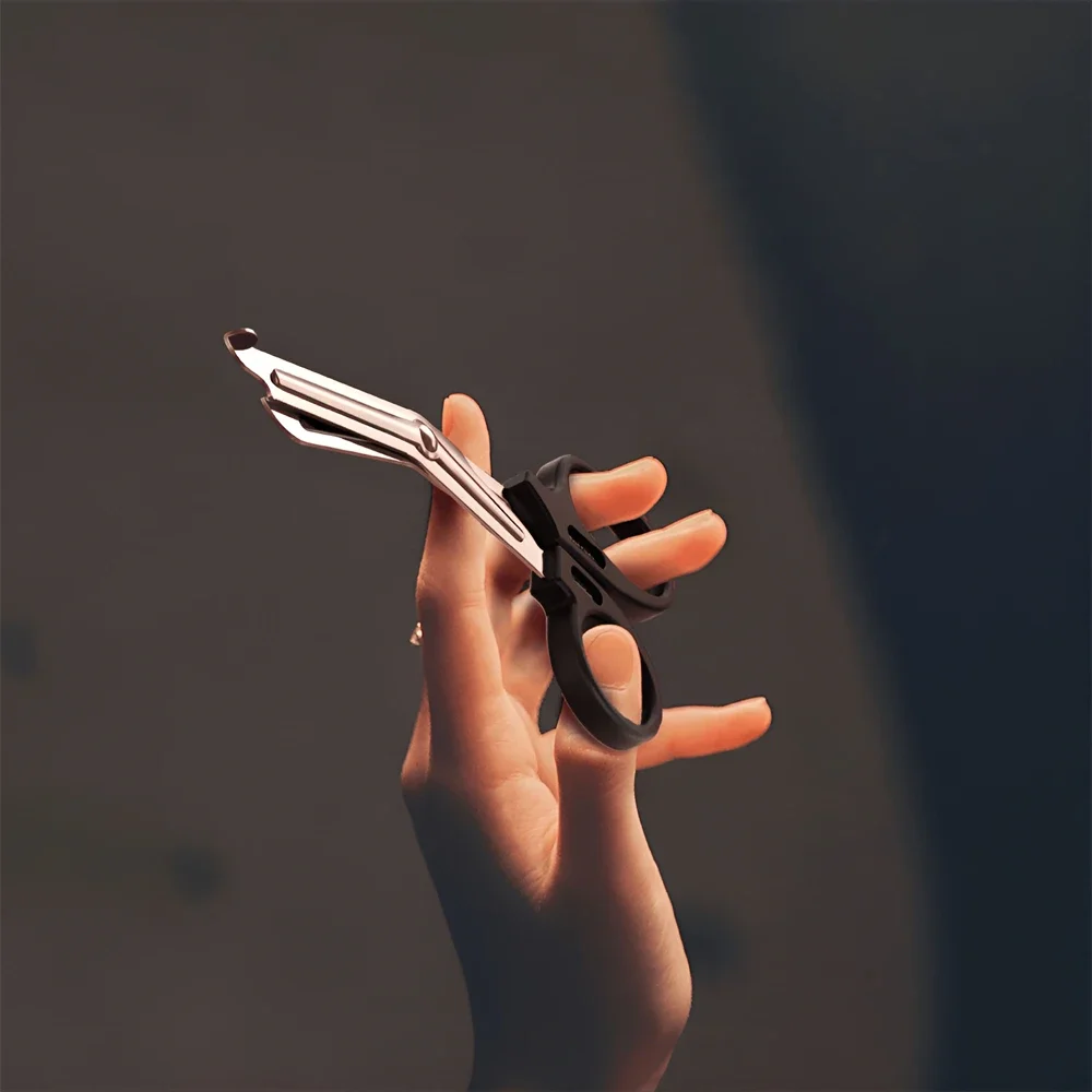 Outdoor Survive Rescue Scissor, Trauma Gauze Cutter, Emergency First Aid Shear, Bandagem paramédica, Medical Scissors Tool, 18,5 cm, 15cm