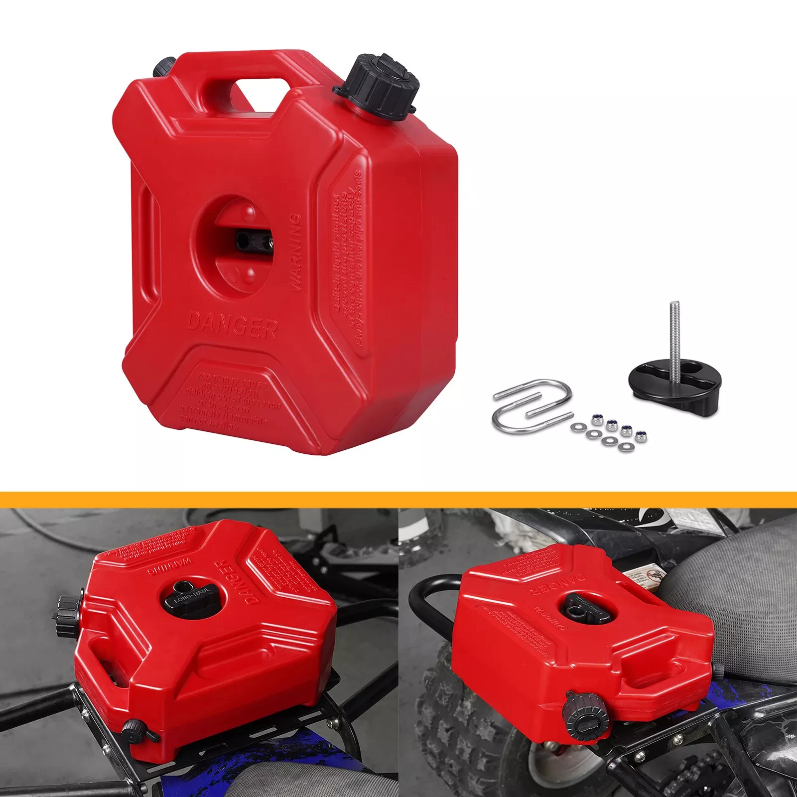 

Plastic Fuel Tank 5 Liter Black Color ATV Vehicle Fuel Container Automotive Parts ATV Accessories Fuel Tank