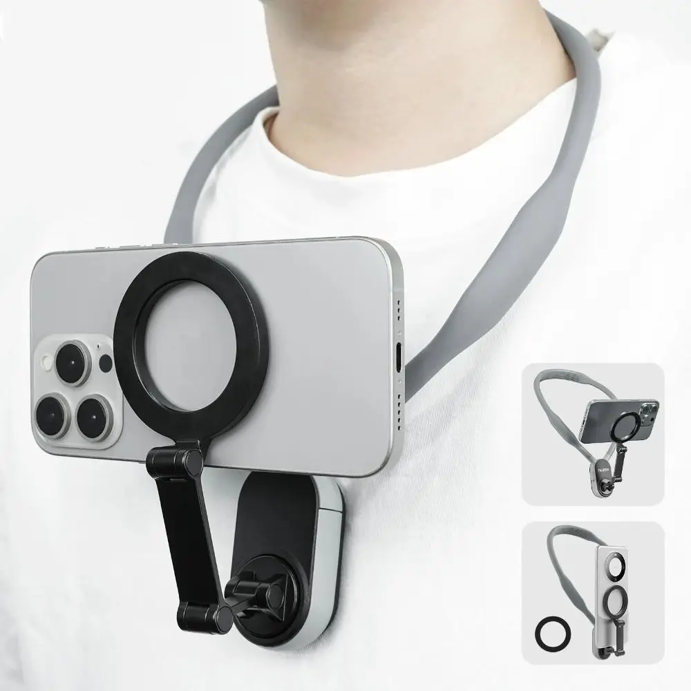 Birinci Görünüm Silikon Manyetik Boyun Montajı Manyetik Silikon Manyetik Telefon Boyun Sarsıntı Önleyici Hızlı Bırakma