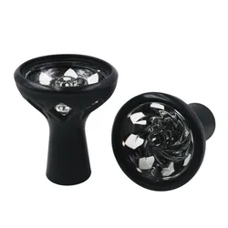 Cuencos de silicona para cachimba, soporte para tabaco Shisha de cristal, accesorios para Chicha Narguile Sheesha