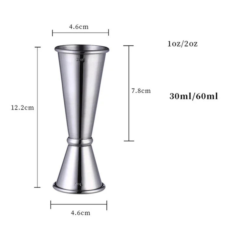 Cocktail Bar Jigger Stainless Steel Japanese Design Jigger Double Spirit Measuring Cup For Home Bar Party Bar Accessories Club