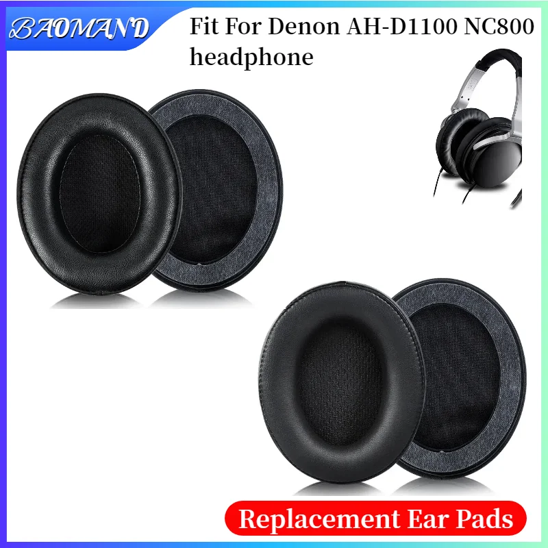 

Replacement Ear Pads Cushions for Denon AH-D1100 NC800 Headphone Soft Memory Foam Pads/Earpads
