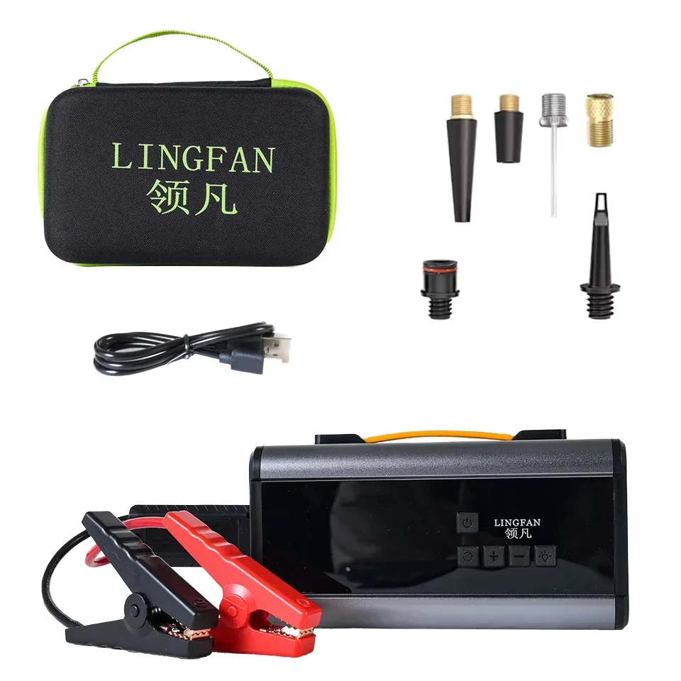 

Multi-Function Portable Jump Starter Car Battery Portable Charger with LED Light Emergency Tool and Starting Device