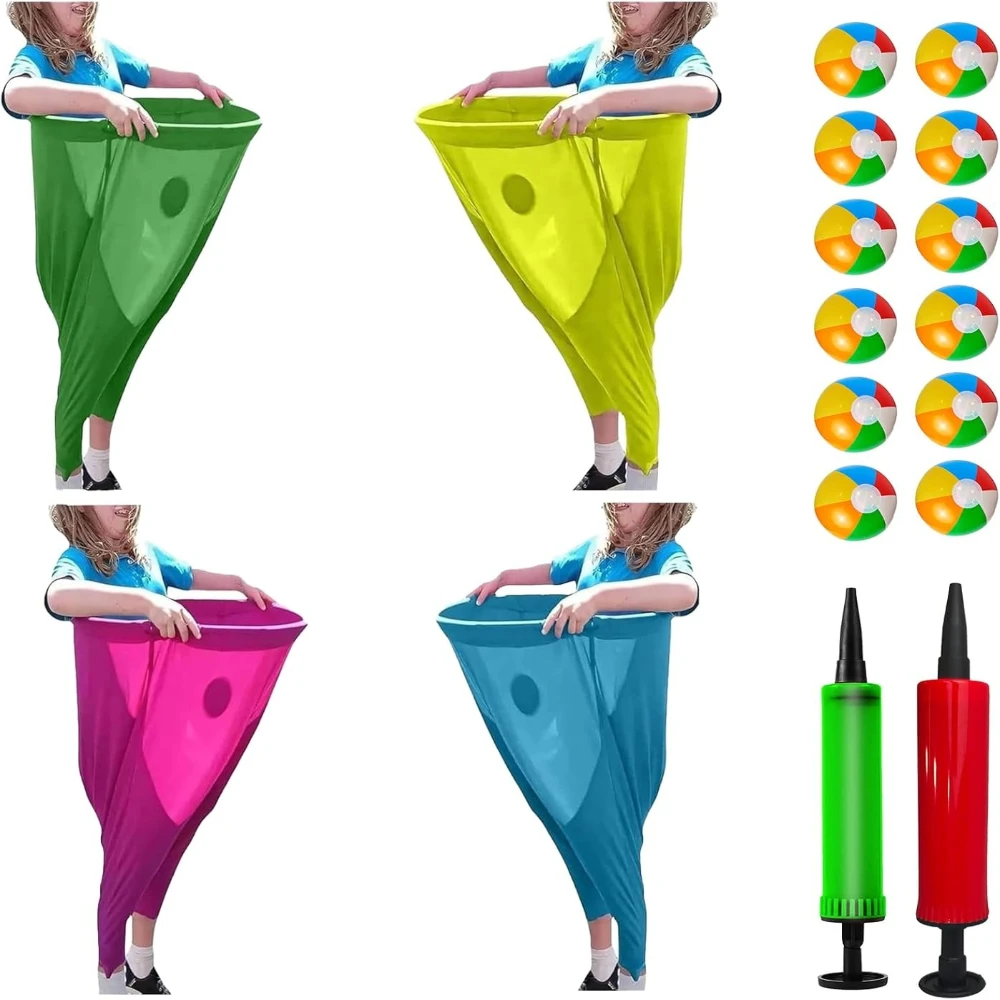 

Kid Adult Outdoor Granny Pants Yard Sensory Tossing Game Grandma Yard Game Pants Parent-child Ball Throwing Game Props