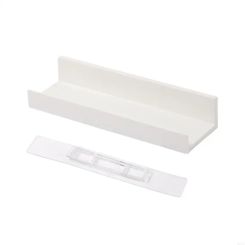 R9JE Adhesive No-drill Shelves Wall for Kitchen Bathroom