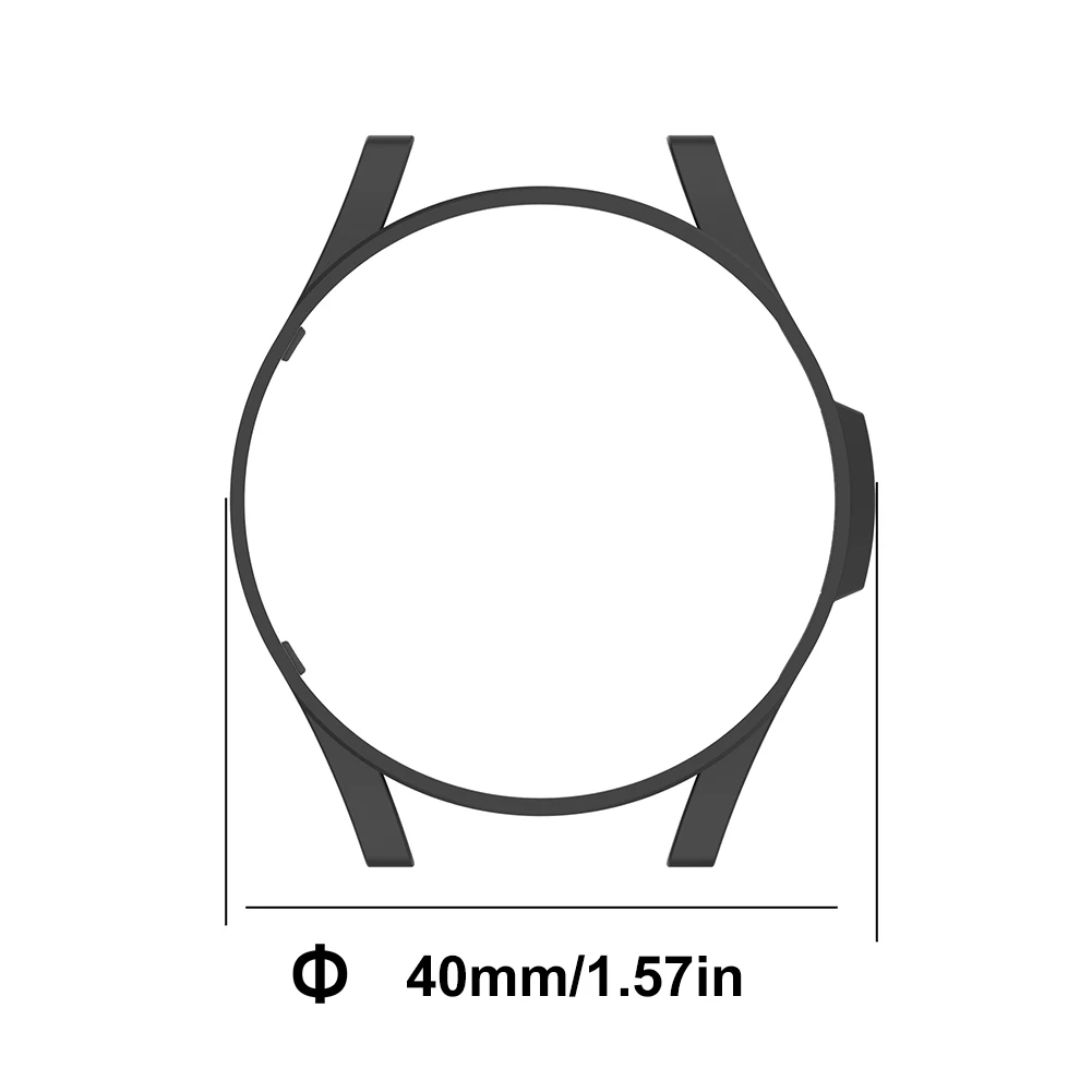 ฝาครอบนาฬิกาสำหรับ Samsung Galaxy Watch fe/ 4 40mm PC ครึ่งเคสป้องกันรอยขีดข่วนกรอบปกป้องครึ่งกรอบ