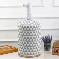 simple printed linen fabric water dispenser cover 18.6L Bucket cover