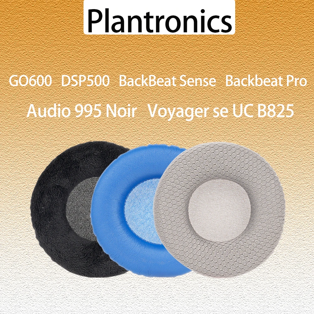 Audio 995 Noir Earpads for Plantronics GO600 DSP500 Headphones BackBeat Sense / Pro Ear Cushions Voyager se UC B825 Headset Pads