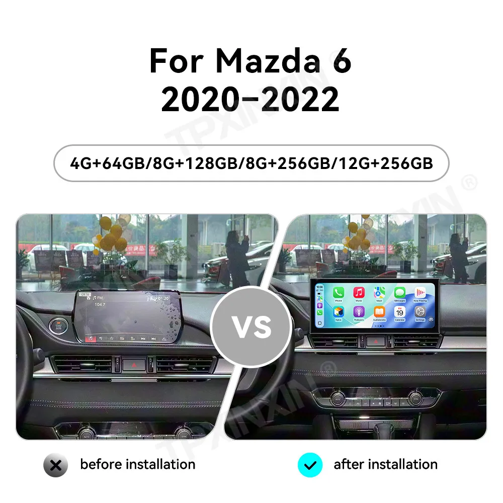 15.8 Inch Screen Car Radio For Mazda 6 2020-2022 Android Auto GPS Navigation Multimedia Video Stereo Receiver Head Unit