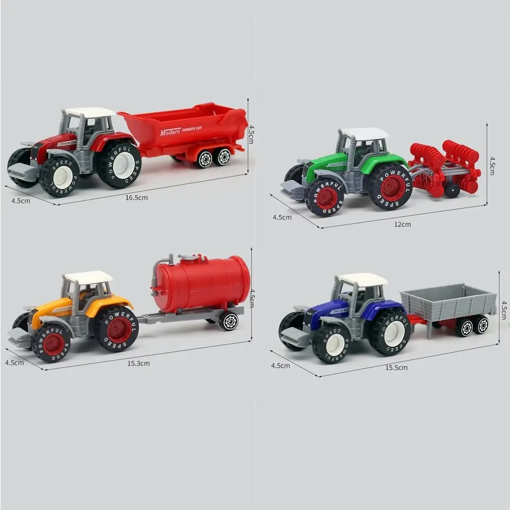 Modello di veicolo di ingegneria in lega creativa Modello di simulazione Mini modello di trattore Auto di ingegneria per bambini