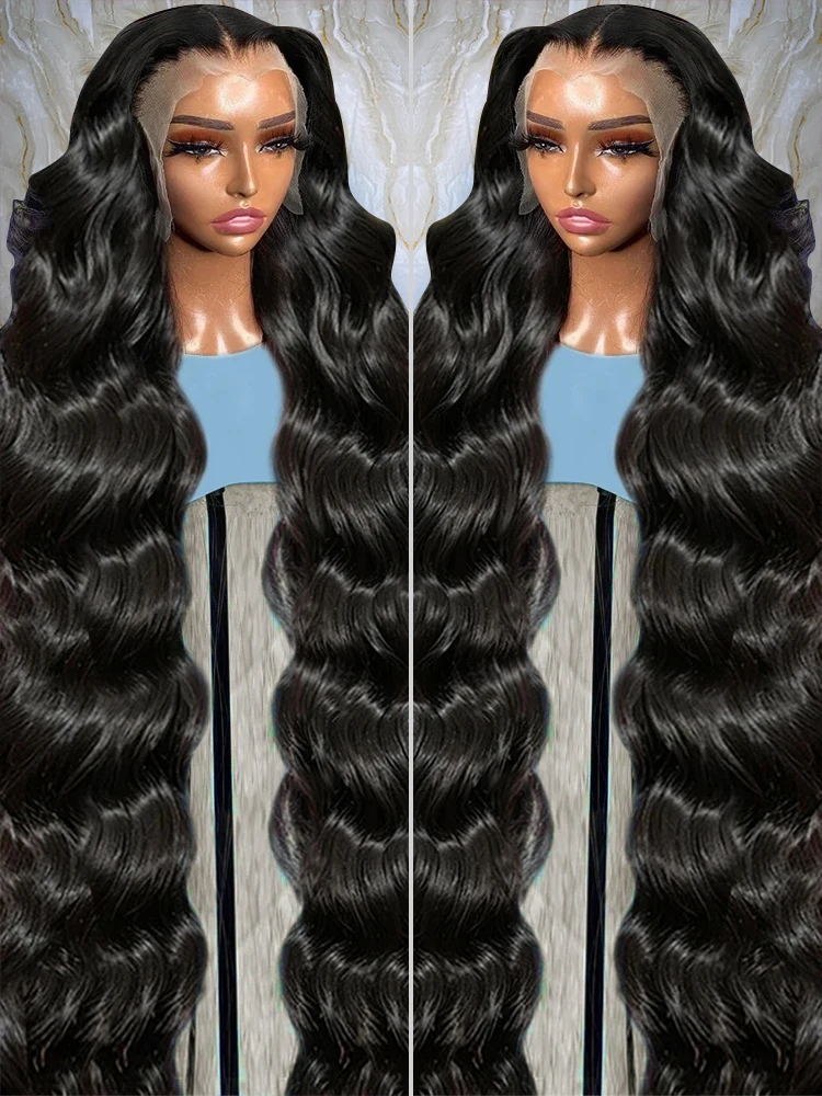 Melodie 220% HD 40 Inches 13x6 Lace Front Human Hair Wigs Transparent Body Wave 5x5 Glueless Ready To Wear 13x4 Lace Frontal Wig