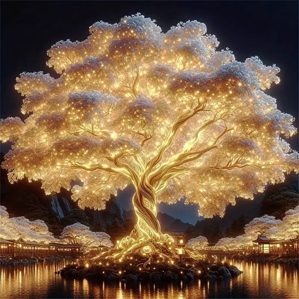 Landschaft Diamant Mosaik Baum DIY Bild Strass Diamant Malerei Neue Ankunft Wand Dekoration