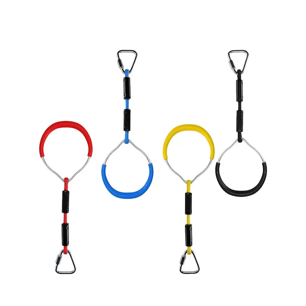 2Pcs Colorful Workout Ring Kids Gymnastic Ring High Strength 120kg Kids Climbing Workout Fitness Play Equipment