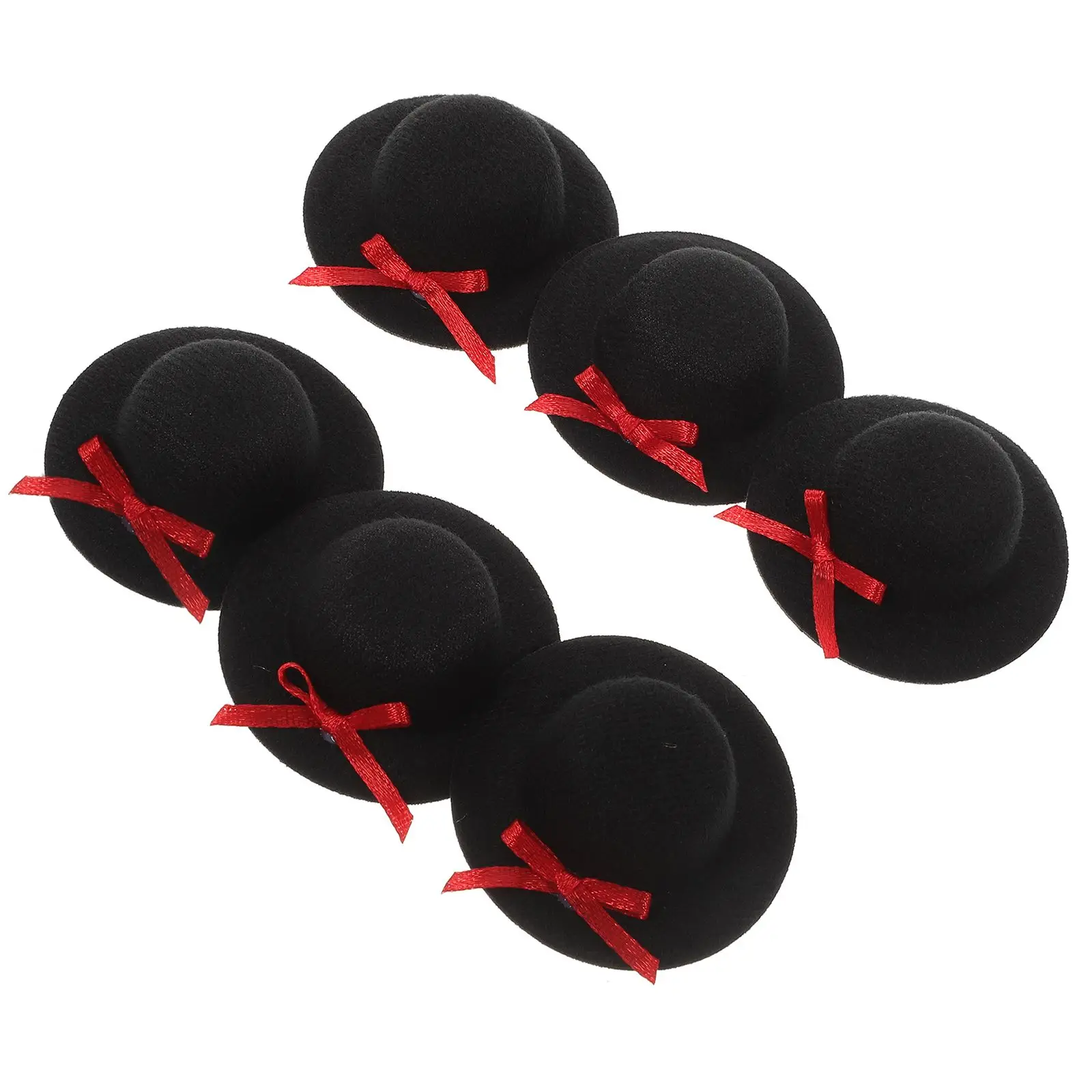 

6 Pcs Mini Top Hat DIY Hats for Dolls Tiny Party Miniature Formal Pets Adorable Toy Room