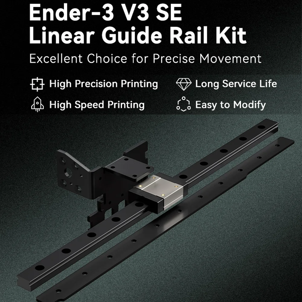 Imagem -02 - Creality Ender3 v3 se Kit de Trilho de Guia Linear Impressão de Alta Precisão Fácil de Modificar Acessórios de Impressora 3d de Longa Vida Útil