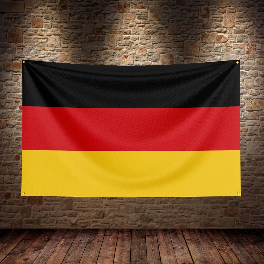 Single-Sided Printed German Flag Wall Hanging