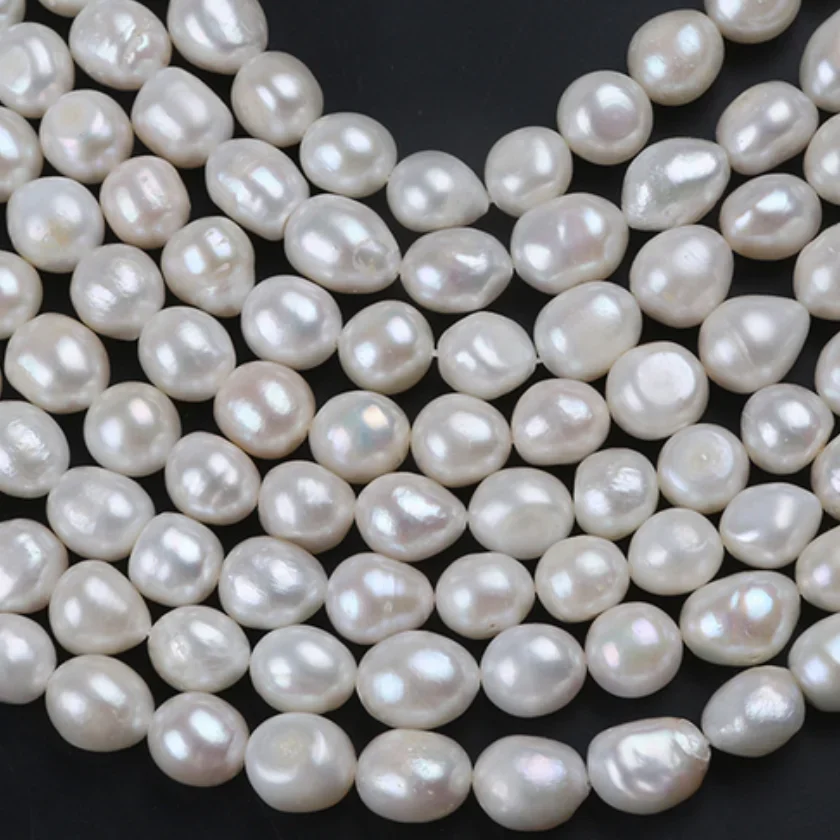 

Ожерелье из натурального белого жемчуга в стиле барокко Южного моря длиной 20 дюймов 12-14 мм