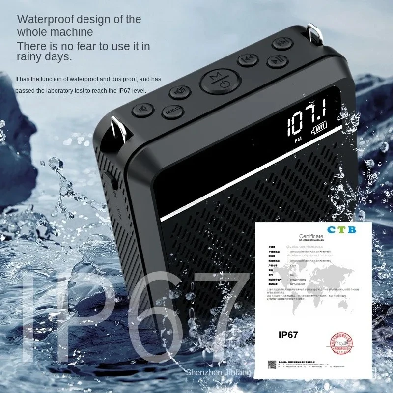 T28 Waterproof And Dustproof Wireless Speaker Bluetooth Recording IP67 Certified High Power 40W Internal Battery 4500mAh