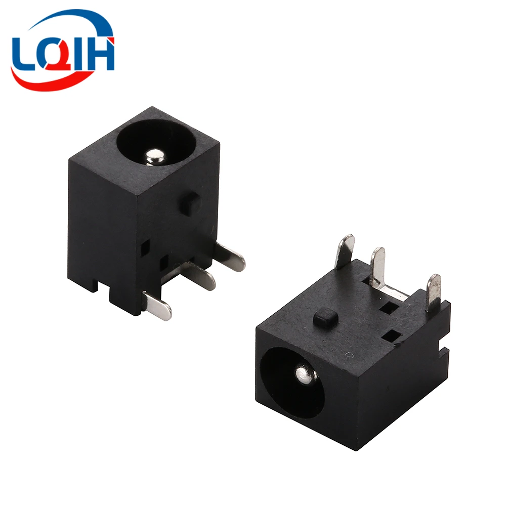 10Pcs DC-044 5.5x2.1mm DC Power Female Socket Supply Connector 5.5*2.5mm 3 Pin Panel Mount Jack Plug Adapter Connectors