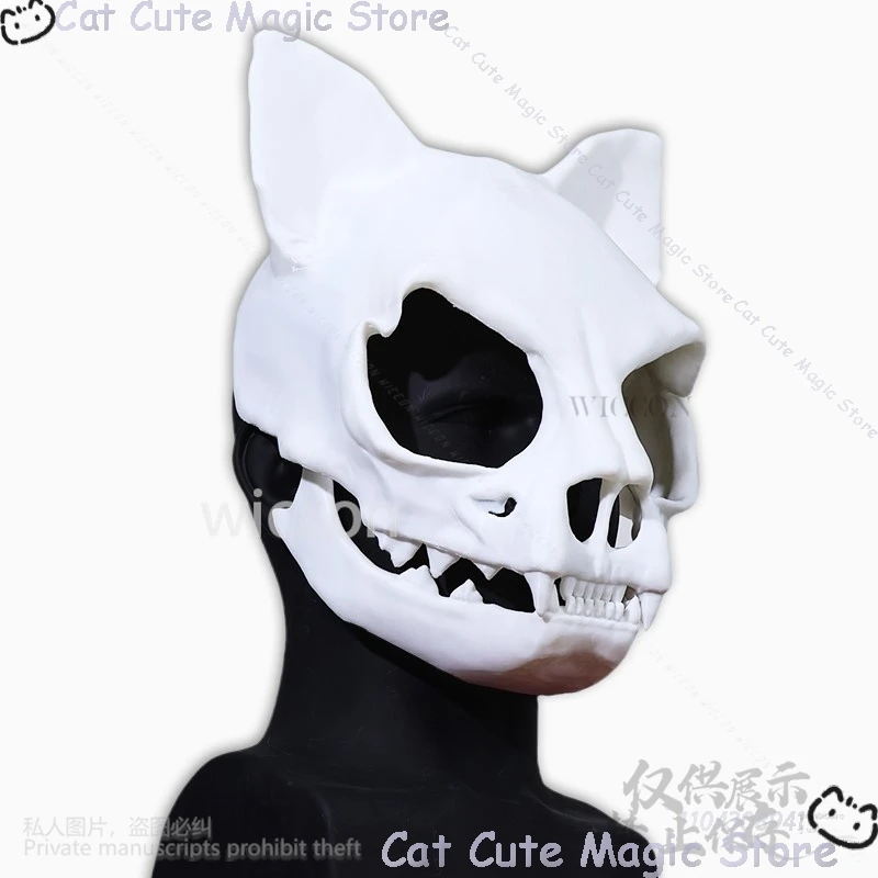 Anime Furry Cosplay Animal 3D Print Head Cat Skull Kigurumi Mask Props Furrysuit Headwear For Halloween Outfit Cos Customized