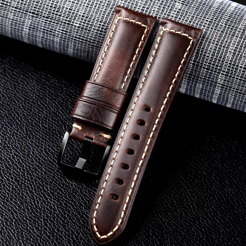 High Quality Genuine Leather Watch Strap 20mm 22mm 24mm Watchband Quick Release Men Women Watch Band for Huawei Watch GT 5 Pro