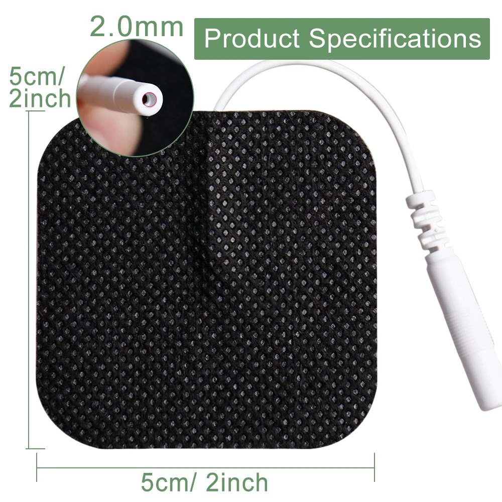 Convenient Electrode Pad Refills10/20/50/100Pcs 2mm Connector for Electrostimulator TENS Massage Machine Gel Pads Pain Relief