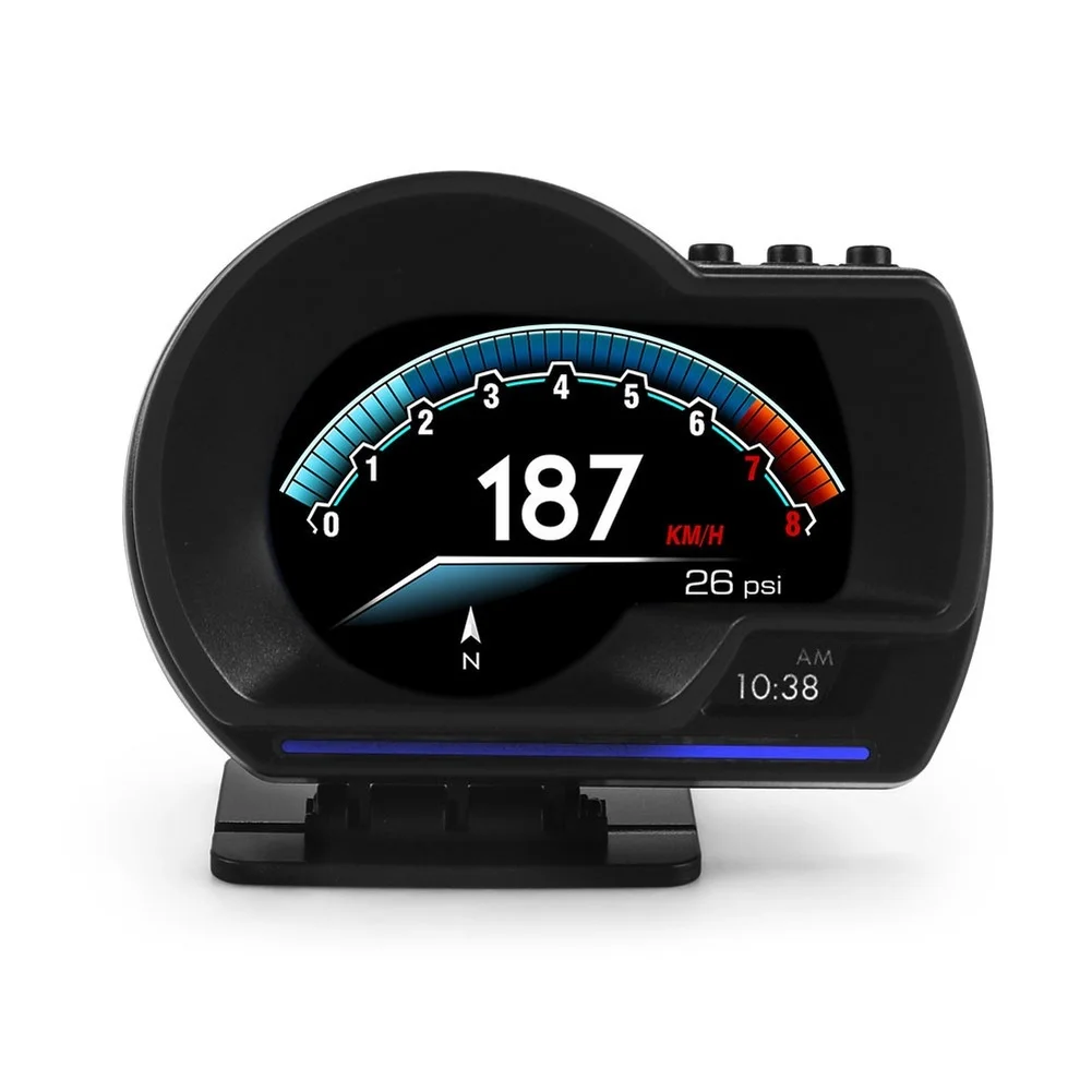 for obd2 for gps HUD Head Up Display With RPM for velocity Water for temp Turbo Monitor Fault for Code Reader For Car Dashboard