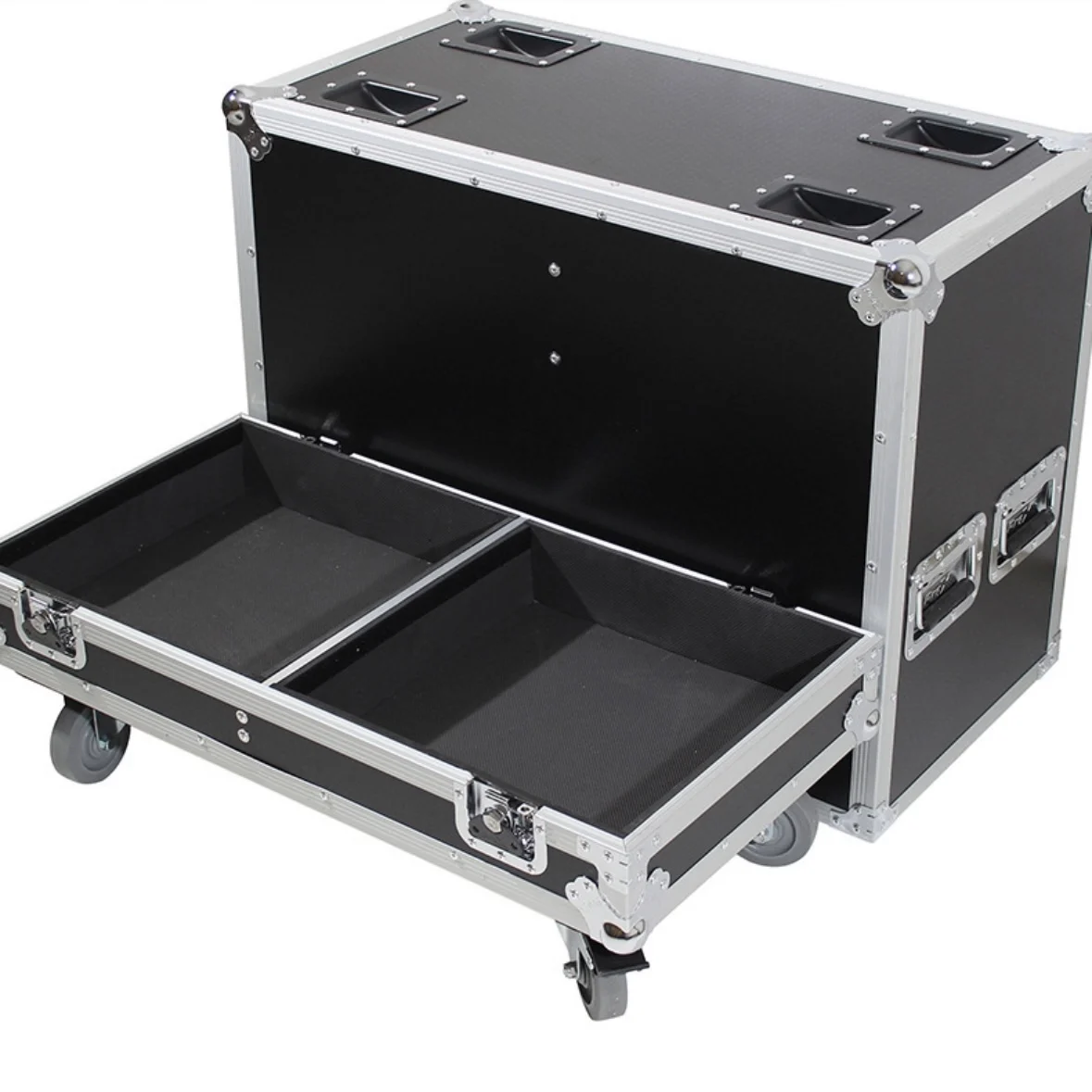 Multi-Functional Aluminum Alloy Aviation Case - Portable Transport Container for Audio Players & Speakers