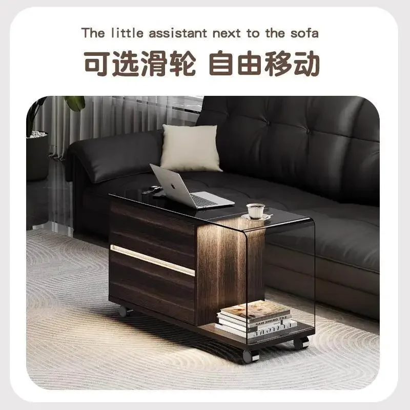 HYS minimalist sofa living room modern simple light luxury high-end mobile coffee table
