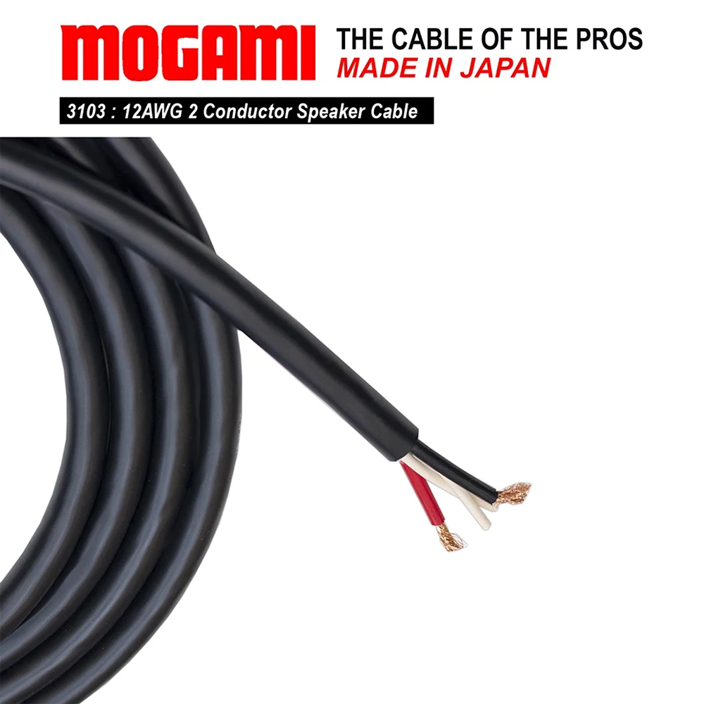 ■ Japan Mogami 3103 HiFi Speaker Cable Neglex OFC 2 * 12AWG High-End Speaker Wire for Amplifier Home Audio Studio  Bulk Cable