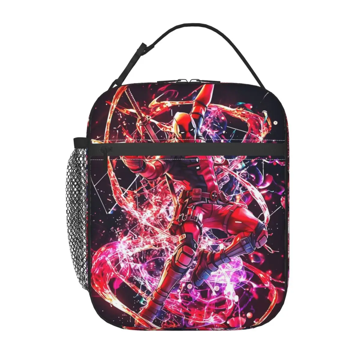 

Custom Deadpool Movies Comic Insulated Lunch Bag for Work School Food Cartoons Resuable Cooler Thermal Bento Box Women Kids