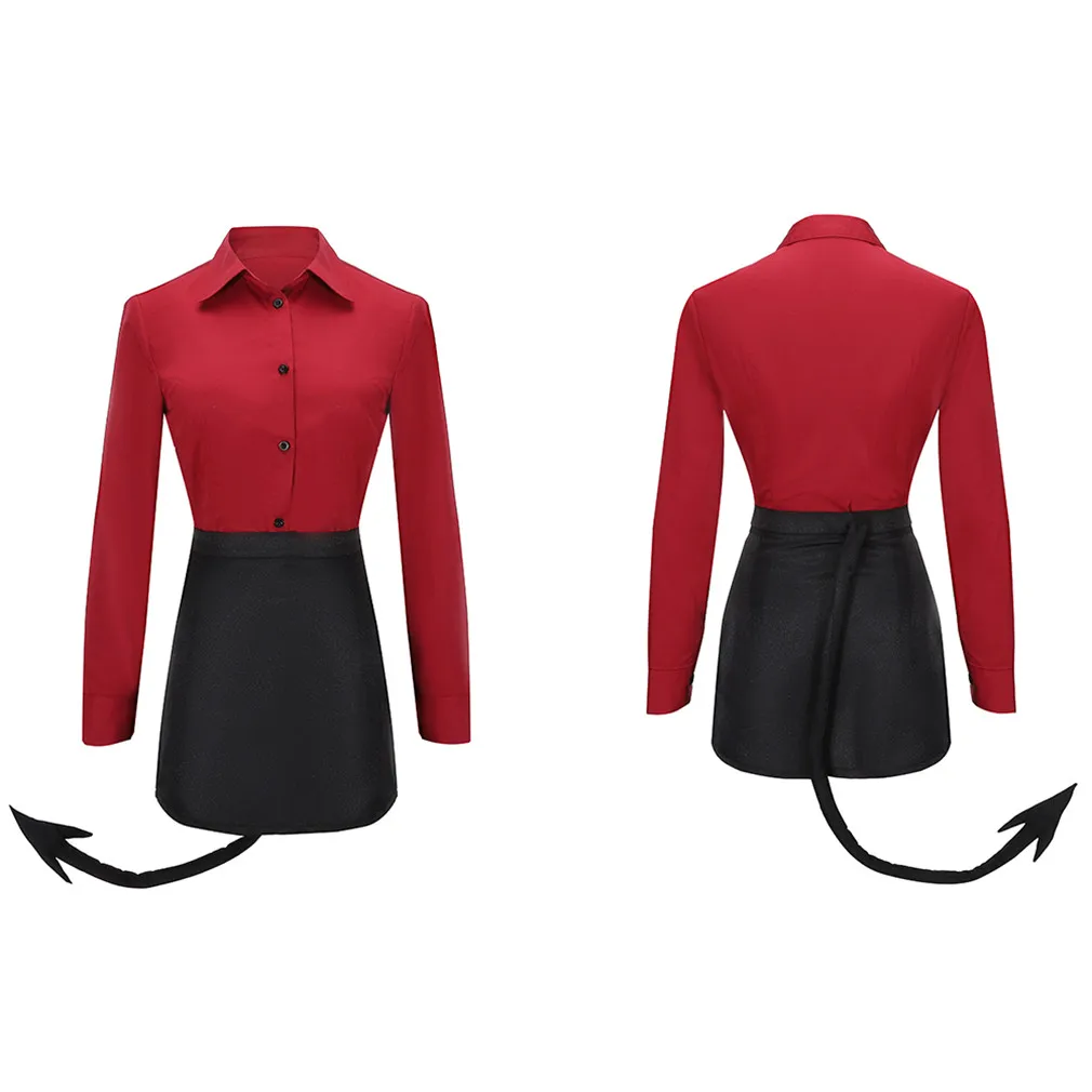 Helltaker Malina Cosplay Costume the sour demon Red Shirt Uniform