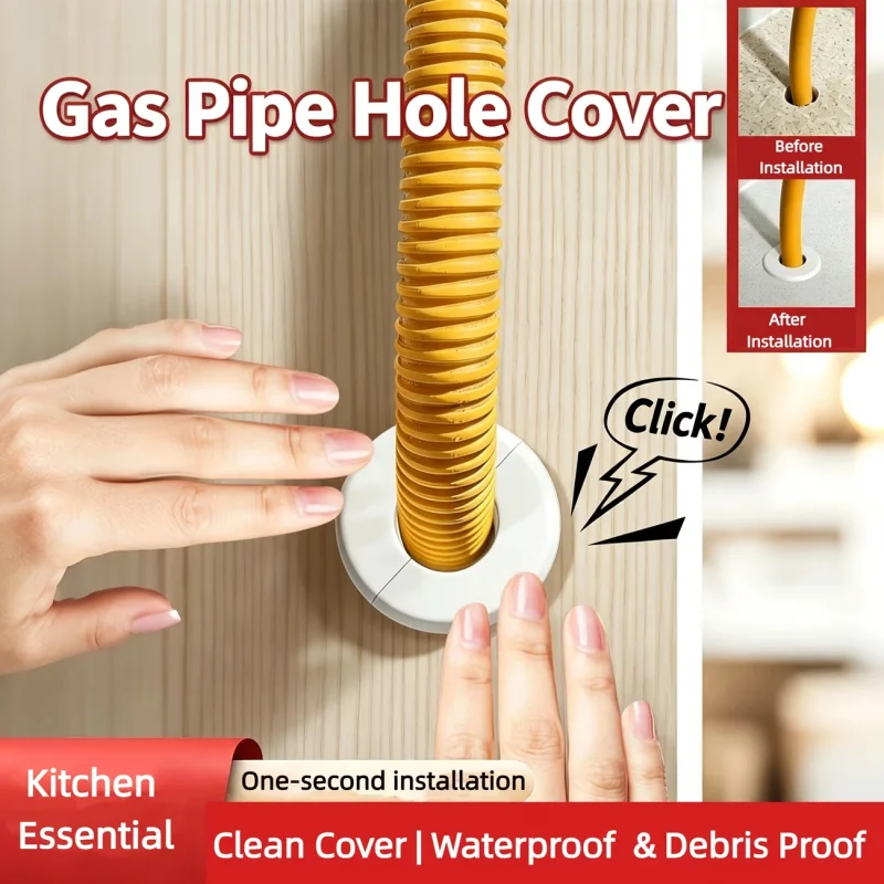 Air Conditioner Wall Hole Cover Removable Split AC Pipe Hole Decorative Cover Wall Opening Shield Concealer Plug