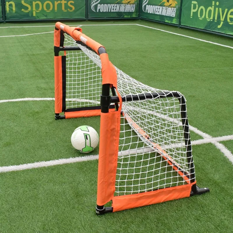 Folding Metal Football Goal Advanced Training Football Goal Quick Assembly or Backyard Folding