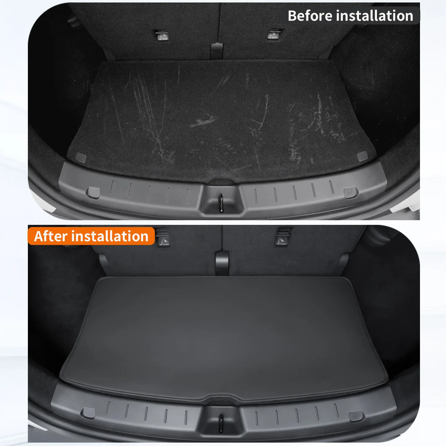 Für 6-Sitzer Tesla Model YL Kofferraummatte – Verschleißfeste Schutzabdeckung für den hinteren Laderaum, Langlebig & Passend für Neue Fahrzeuge – Detail 2