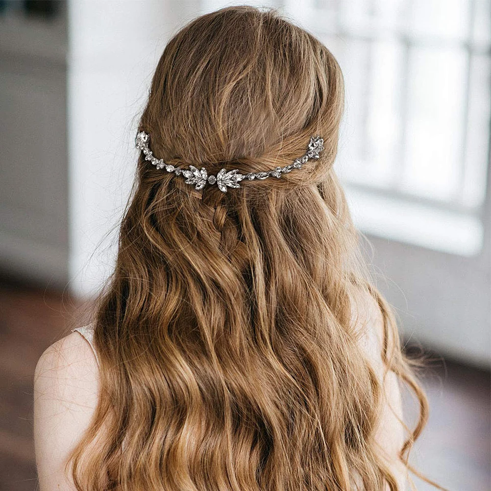 

Crystal Flower Hair Comb Rhinestone Wedding Headbands for Women Headpiece Bride