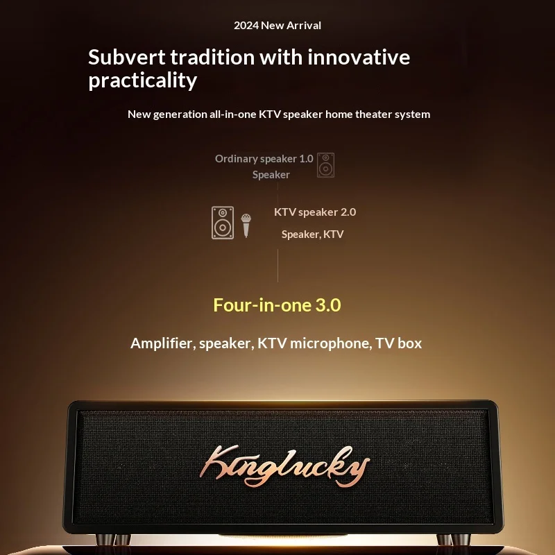 K3 Bluetooth Audio Home Singing Ktv Machine Outdoor Ultra-large Volume Microphone Speaker All-in-one Machine