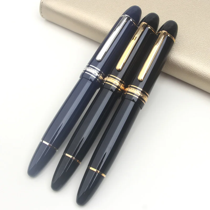 مجموعة TAT الخاصة MB # 149 قلم حبر فضي كبير أسود وأخضر بنك الاستثمار القومي لممارسة الخط والكتابة الممتصة بالحبر