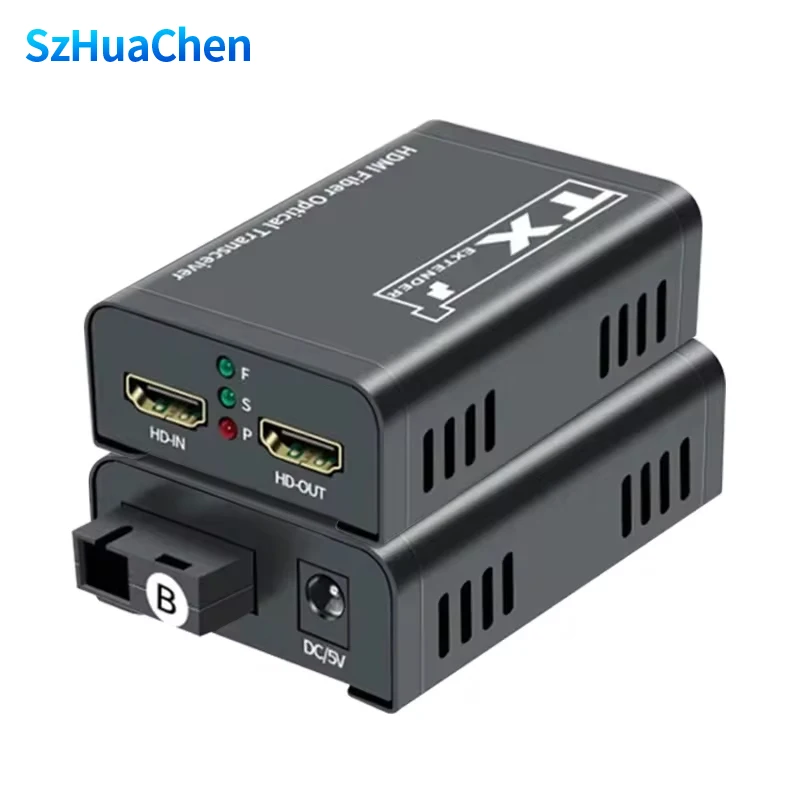 

HDMI-Compatible Extender Fiber Optic Kit HDMI-Compatible Over Switch HDMI-Compatible to Fiber Optic Video Transmitter Receiver