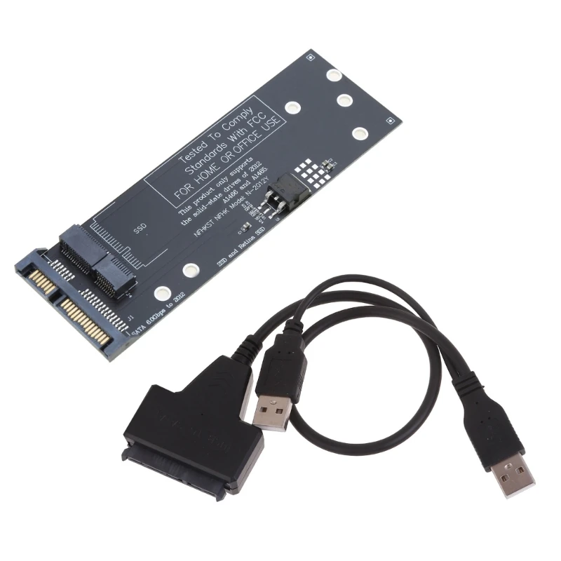 

Adapter 2.5" A 6Gb/s For 2012 SSD Slot A1466 A1465 A1398 A1425 7+17 Pin to 22Pin Converter with USB Cable