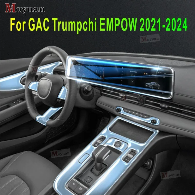 Stiker Anti gores TPU Interior otomotif layar navigasi Panel kotak GAC Trumpchi EMPOW 2021-2024