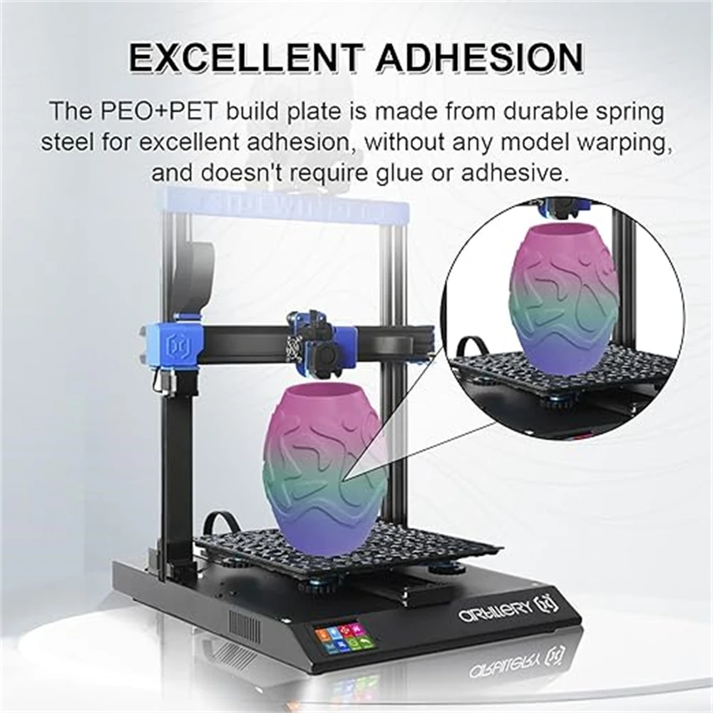 Placa de construcción holográfica para artillería Sidewinder X2, 310x310mm, Pei Cr10, 310x310