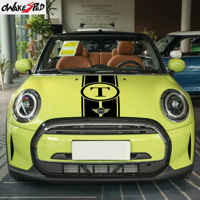 Car Hood Stickers For BMW MINI John Cooper F56 JCW R50 R53 R56 R55 Fashion Graphics Auto Tuning Accessories Vinyl Film Decals