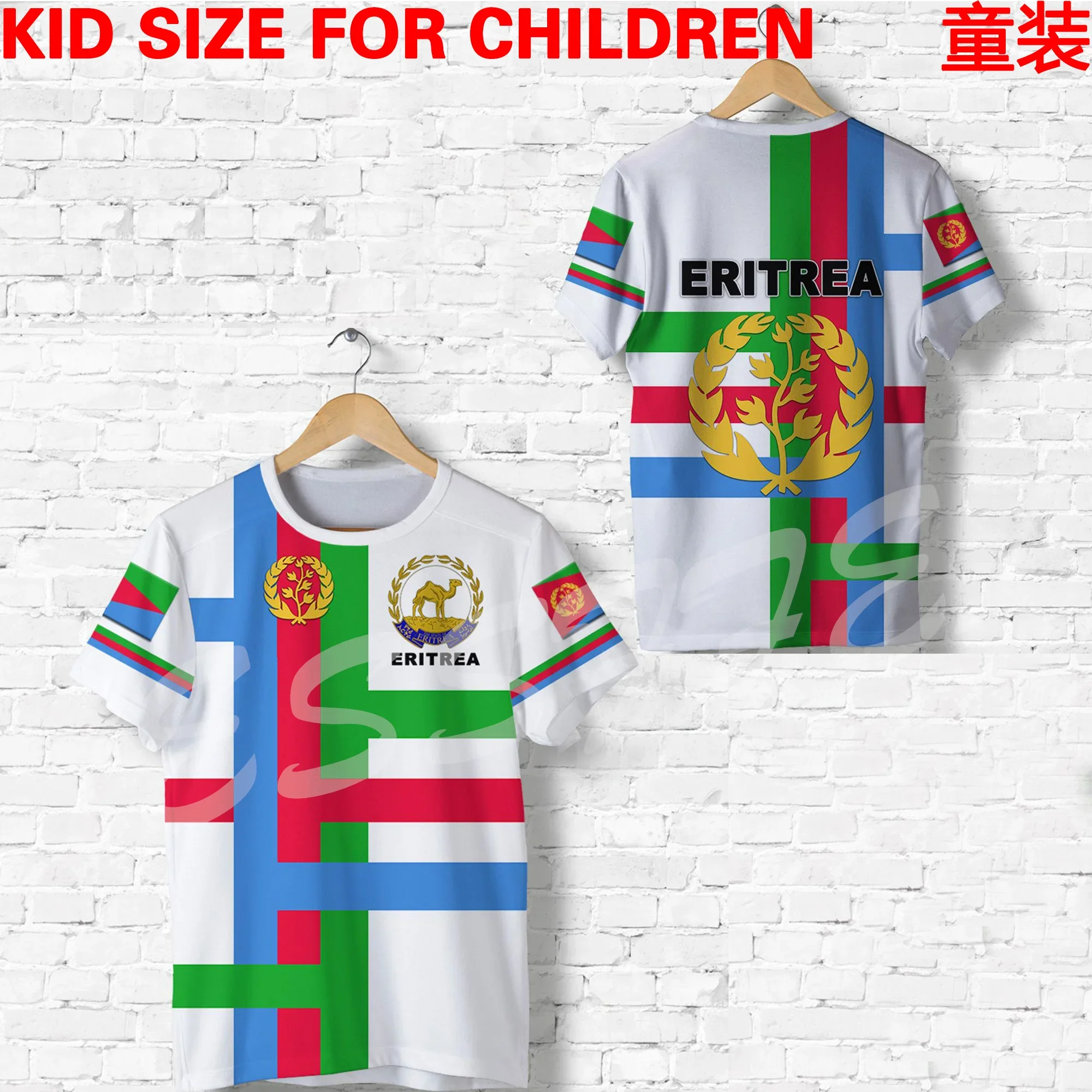 Tessffel Eritrea VIP Link Custom Made Kid Size Children Clothing 3DPrint Summer Casual Tee Short Sleeves T-Shirts Streetwear X6