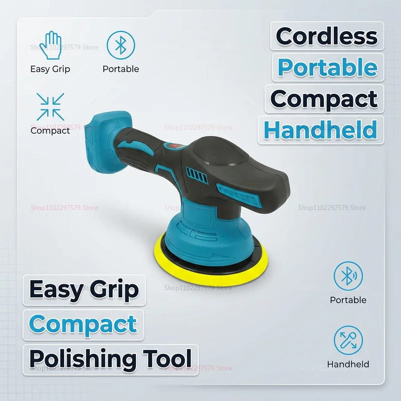 Car Polisher Electric Polishing Machine for 18v Battery Wireless Waxing Sanding Sealing Glaze Tool Sander Power Tools